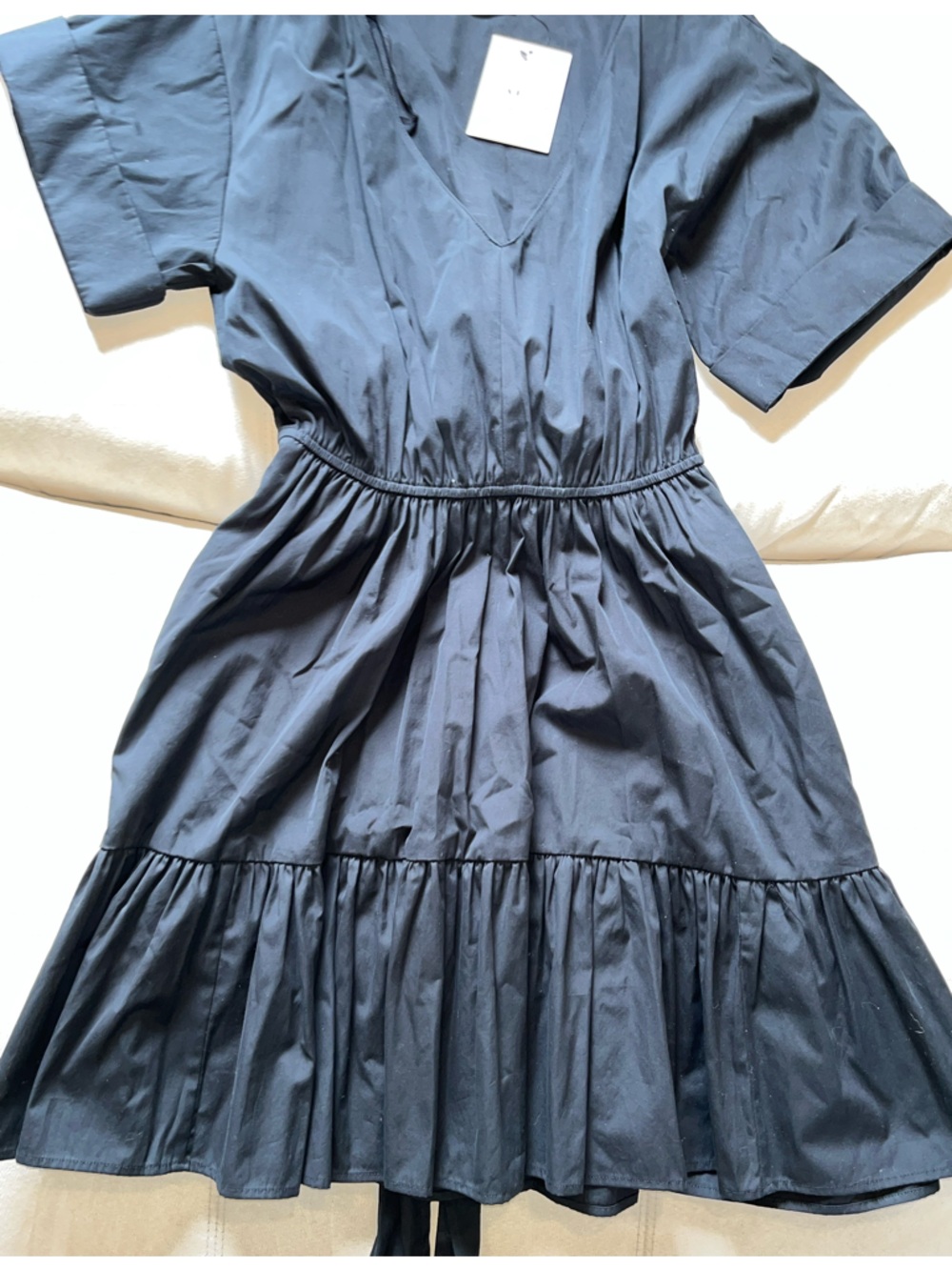 A.L.C. Black V-Neck Dress with Tag